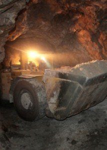 heavy equipment on the tunnel